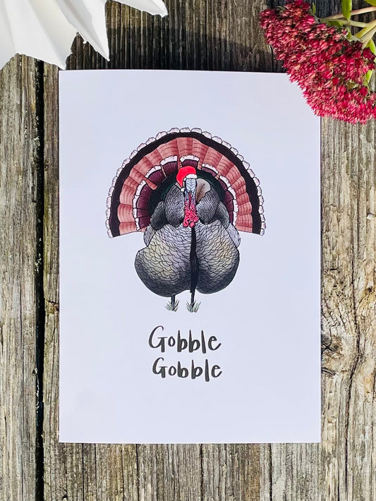 Gobble Christmas card