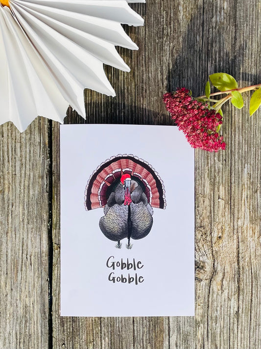 Gobble Christmas card