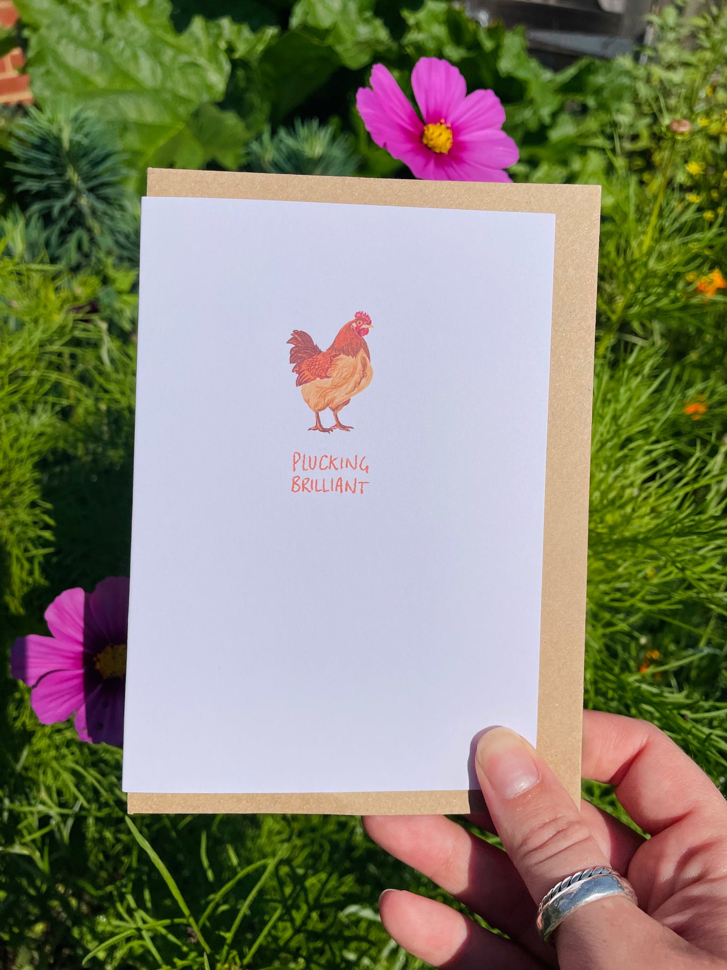 Plucking Brilliant Card