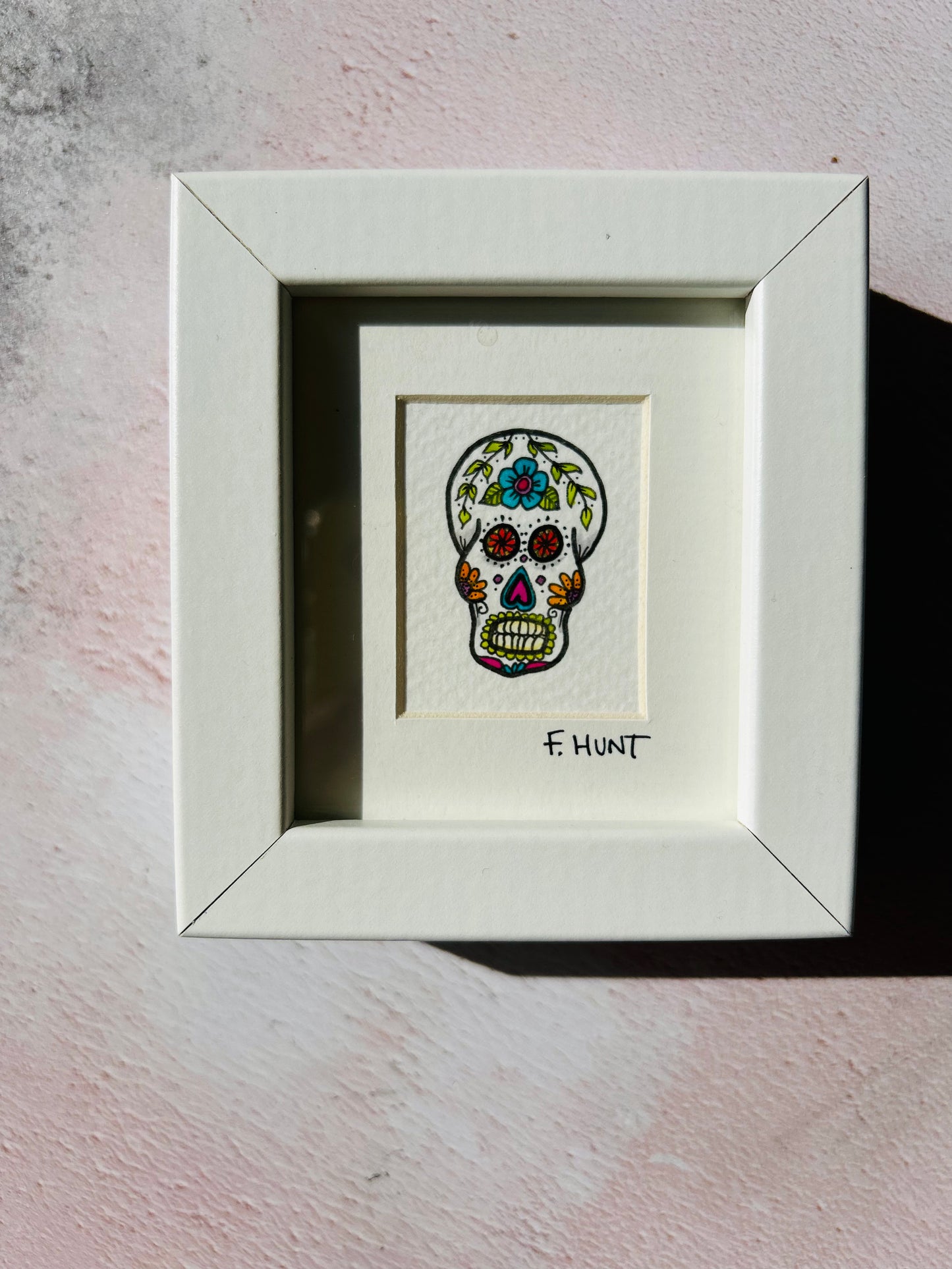 Miniature original - Candy skull 1